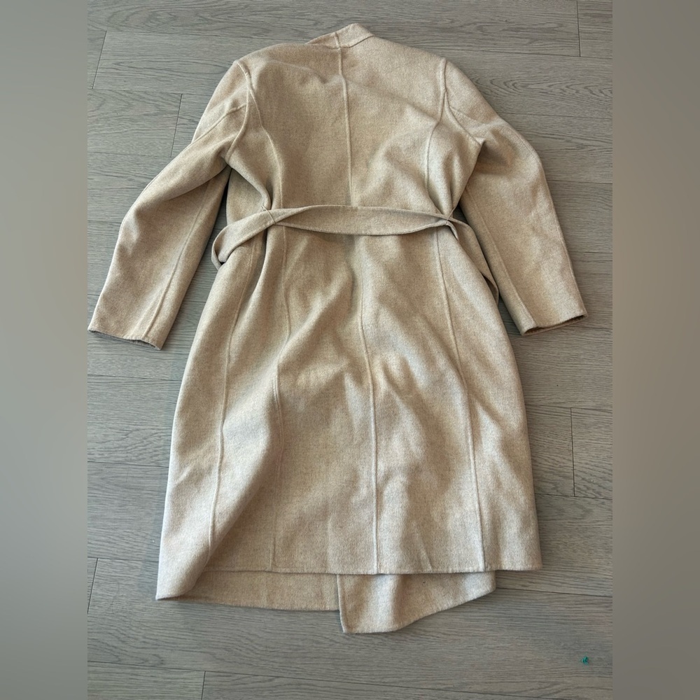 J. Mclaughlin Iryna Wool Blend Belted Cream Size XL NWOT - Picture 5 of 5